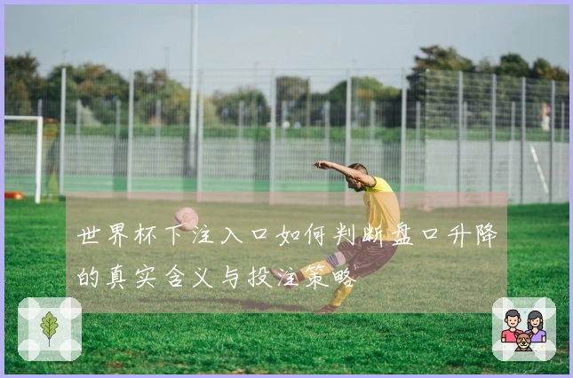 世界杯下注入口如何判断盘口升降的真实含义与投注策略
